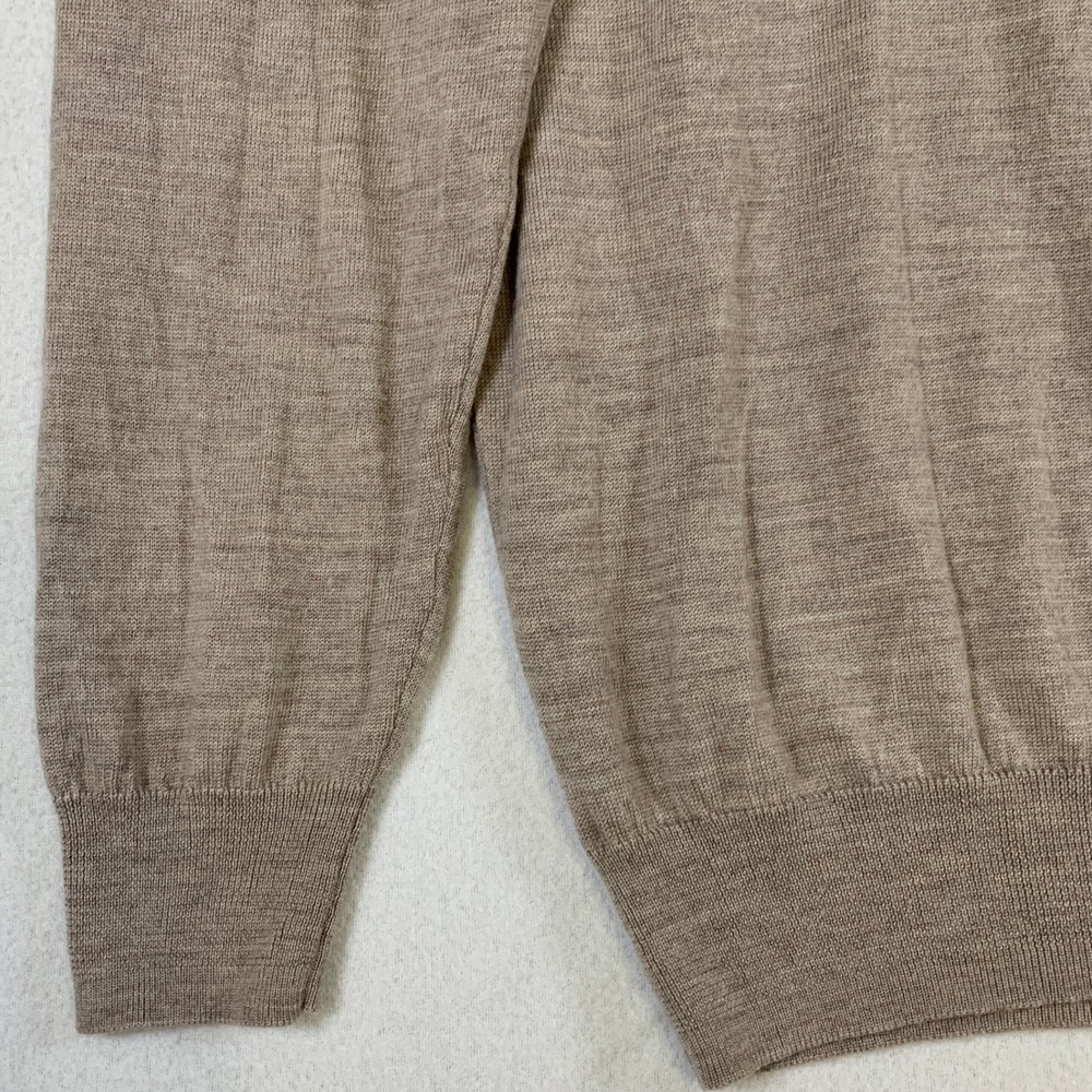 Jos. A. Bank Traveler's Collection Men's Merino Wool V Neck Sweater XXL Taupe - Picture 5 of 9